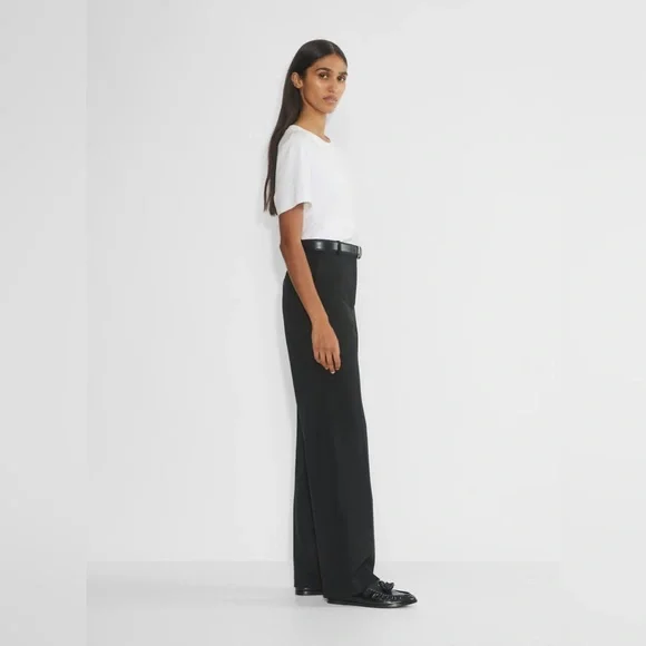 Aritzia Babaton Agency Pant - City Wool Black Size 6 - Picture 3 of 15